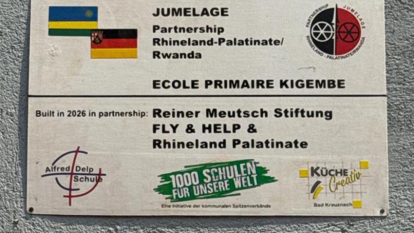 Schild mit Aufschrift der Projektpartner